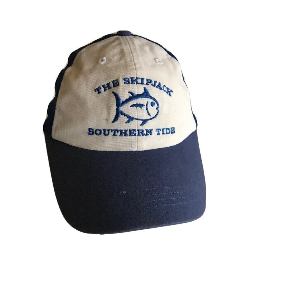 Skipjack Southern Tide Hat‎ Baseball Cap Embroidered Snapback Mesh Back